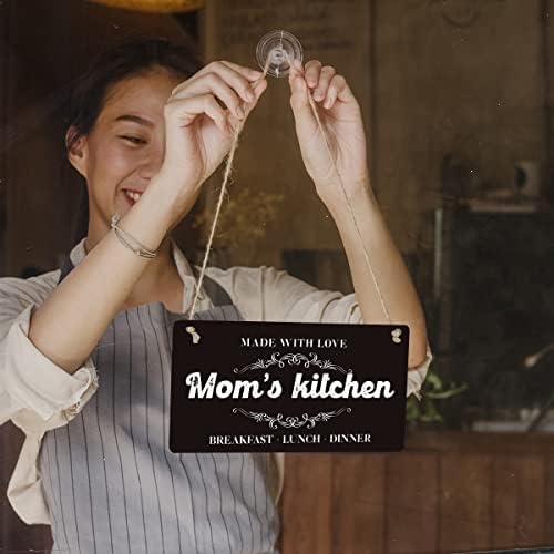 Mama Kuhinja Poklon Poklon seoska kuća napravljena sa ljubavnim maminim kuhinjom Drveni viseći znak Plaket