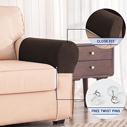 Subrtex Stretch namova Spandex navlake za ruke za stolice Kauč Sofa fotelja Slipcovers za Recliner kauč sa