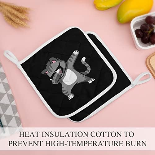 Dab Dab Dabing Mačja držači za toplotne jastučiće otporne na toplotnu jastučice za kuhanje kuhinje