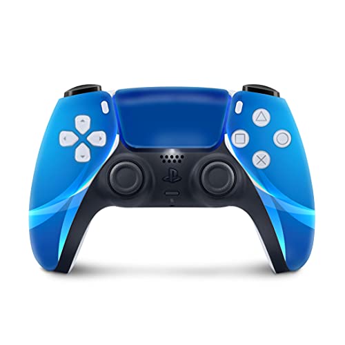 Ljepljiv dizajn PS5 plava koža za kožu kontrolera PS5, vinilne 3m naljepnice PS5 poklopac kontrolera naljepnica sa punim omotom ps5 kože