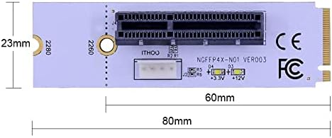 Anmbest 2pcs NGFF M.2 na PCI-E 4x 1x rezervat za reser, M2 Key M.2 2260 2280 SSD port do PCI-e adapter Pretvarač