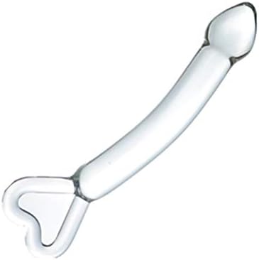 Amosfun Crystal Glass Dildo Penis Oblikovano srce u obliku odraslih Igračke za masturbaciju Seks igračke