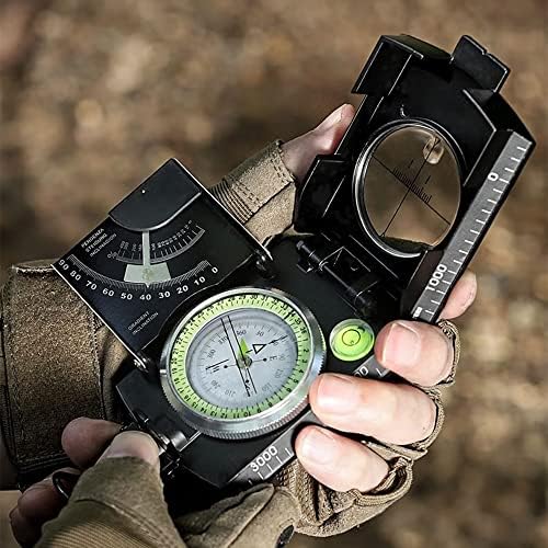 Višenamjenski vojni kompas s inklinometrom, lenzatskom viđenju vodootpornog, izdržljivog, otporan na udarce,