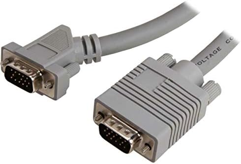 C2G 35011 VGA kabl-Premium zaštićeni HD15 SXGA M / M monitor kabl sa 45° uglom Muški konektor, siva