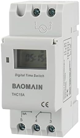 Baomain THC15A AC 220V - 240V digitalni LCD programibilni vremenski prekidač vremena 16A pojačala