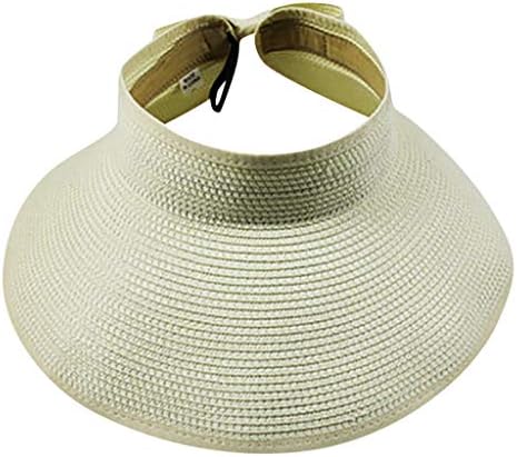 Slatka kapa za zaštitu od sunca bejzbol kape ženski slamnati vizir za sunce podesiv za ženske ljetne kape