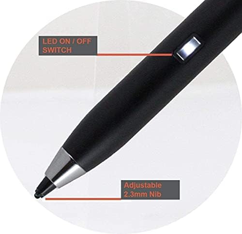 Bronel crna fine tačaka digitalna aktivna olovka za stilus - kompatibilna sa Acer Aspire 5