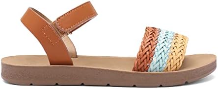 San parovi djevojke sandale pleteni kaiš otvoreni prst ravne sandale ljetne haljine cipele