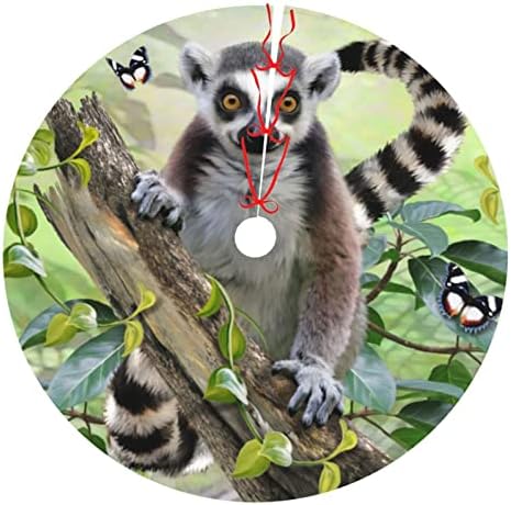 Pljuscation Lemur tiskani božićno suknje 48 za Xmas Holiday Party Decoration