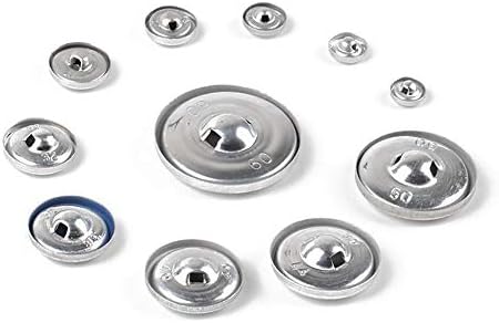 XUCUS 100 tastera za postavljene su prekrivene za tkaninu dugme zamenski aluminijski kaput dugmad aluminijumske