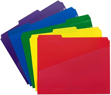 Smead Pocket Poly file folderi, jezičak sa 1/3 reza, veličina slova, različite boje, 30 po kutiji