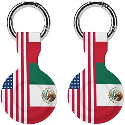 SAD Meksička Zastava zaštitna futrola kompatibilna za AirTag držač lokatora protiv gubitka za ovratnik za