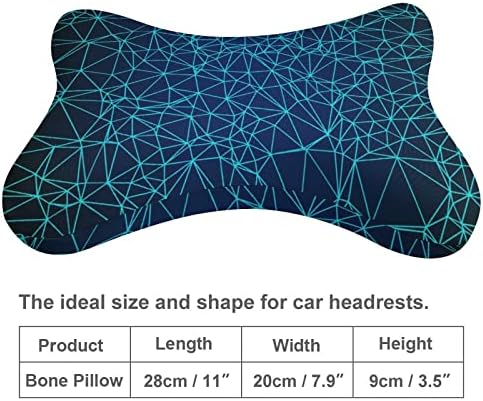 Lijepa jastuk od poligonalnog sazviježđa 2 jastuk za glavu za glavu u obliku kostiju 2 kostiju jastuci