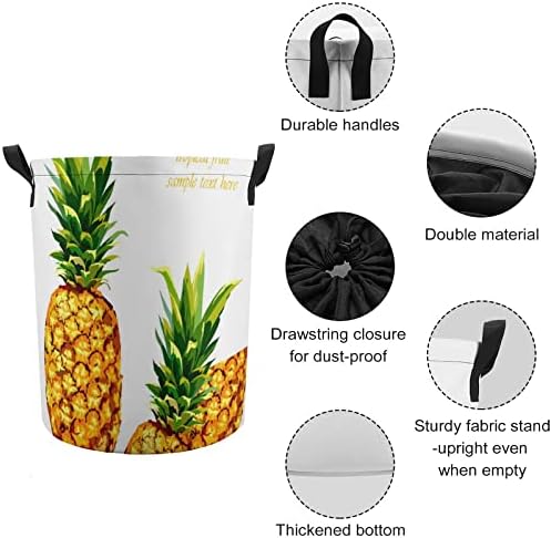 Personalizirane košare za pranje rublja uvlačiva 42l voće od 42l voće ananasa kolektriranje rublja
