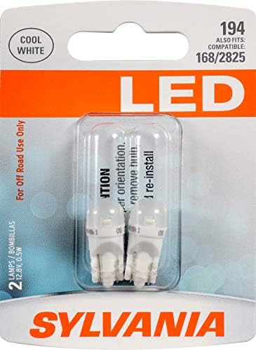SYLVANIA-194 T10 W5W LED Bijela Mini sijalica - svijetla LED sijalica, idealna za unutrašnje osvjetljenje - mapa,