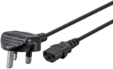 Monoprice kabl za napajanje sa 3 kraka - 3 stope-Crni, engleski britanski kabl, BS 1363 prema IEC 60320
