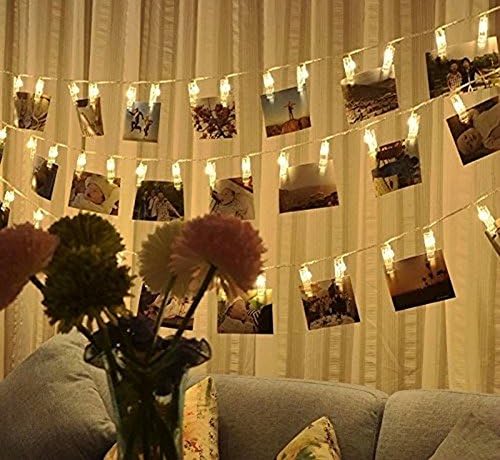 10 LED Photo Clips žičana svjetla vjenčana zabava Božić Home Decor svjetla zvjezdano svjetlo Zidna dekoracija