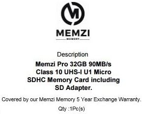 MEMZI PRO 32GB Klasa 10 90MB / s Micro SDHC memorijska kartica sa SD adapterom za Garmin 66W, 65W, 56,