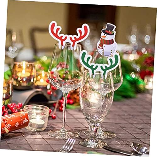 Abaodam 80pcs Glass Tumblers Wedding Decor Glass Decor Wine Glass Charms novost Cup markeri Holiday