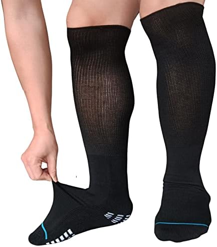 Coiyufux Extra široke čarape za bariatrijsku dijabetičaru za muškarce, lijepi limfedemske čarape