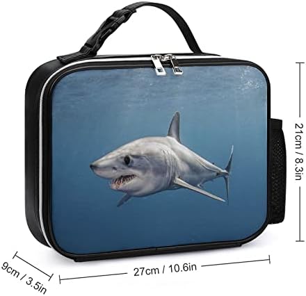 Shortfin Shark plivačka kožna torba za ručak za višekratnu upotrebu paket obroka sa kopčom za Kancelarijska