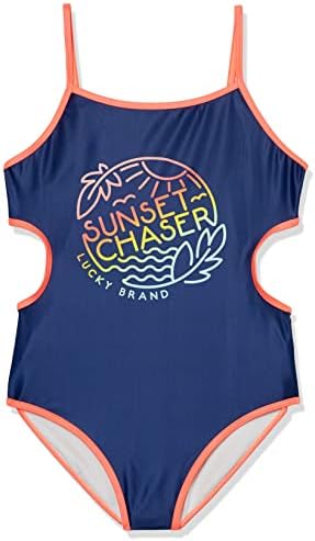 Jednodijelni kupaći kostim za djevojčice Lucky Brand sa UPF 50+ zaštitom od sunca