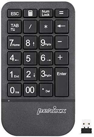 Perixx PERIPAD-705 bežična Numerička tastatura - za Laptop i računar-veliki znakovi za štampanje-dizajniran