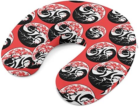 Bonsai yin yang jastuk jastuk za pjenu za putni vrat jastuk u obliku za podršku vrata glave