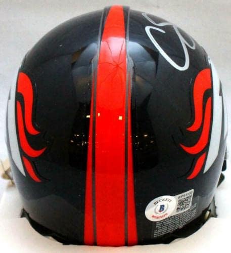 Courtland Sutton sa autogramom Denver Broncos Mini Helmet - Ba W Hologram *NFL Mini Helmets sa srebrnim