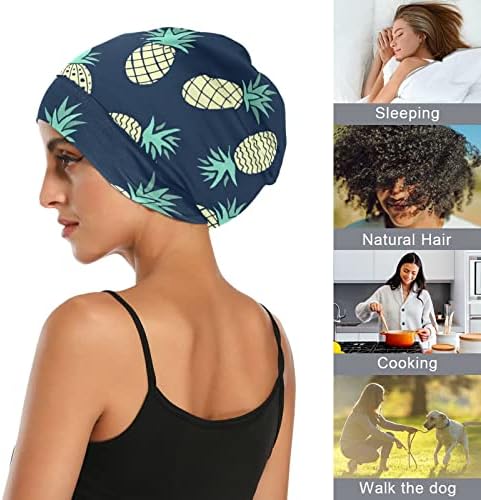 Ženska modna granica slabova kapu poklopac kose poklopca, ukrasni ananas elastična noćna odjeća
