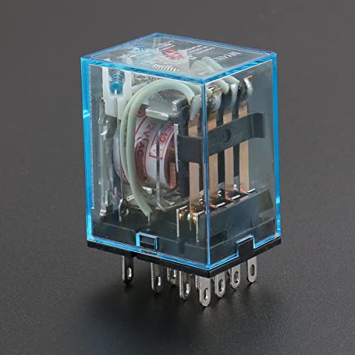 Baomain 2kom relej snage opće namjene MY4NJ AC 12V Coil LED indikator 14-pinski terminal