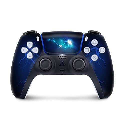Ljepljiv dizajn PS5 plava munja koža za PS5 kontroler koža plava, vinilne 3m naljepnice PS5 kontroler