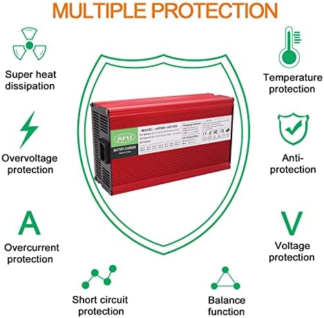 84v 10a Li-ion punjač za baterije Red Aluminium Case siguran i izdržljiv koristi se za 20s 72v litijumske