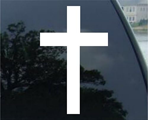 Crawford Graphix Christian Cross Isus Vinil naljepnica za naljepnice za odbojnik naljepnica za prozore, automobile,
