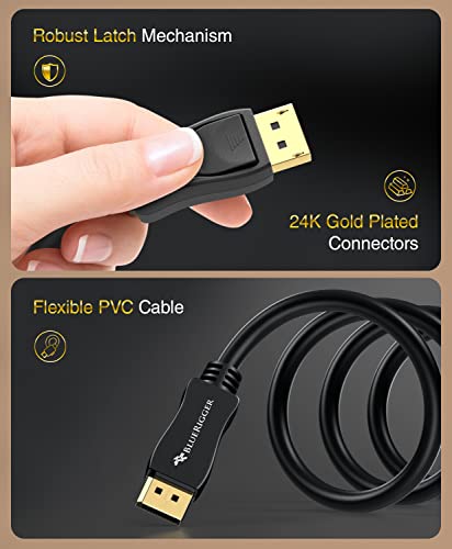 Bluerigger 8K DisplayPort kabel 1.4 Port za prikaz 144Hz po VESA specifikacijama za grafičku karticu za