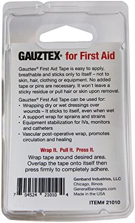 Guard-Tex White ¾ Medicinska kaseta - prva pomoć - samoljepljiva gaza prozračne gaze - fleksibilna, znojna neklizaja