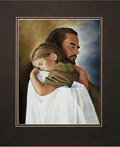 David Bowman sigurnost zid Art Print Isusa Krista grli dijete Christian Religious