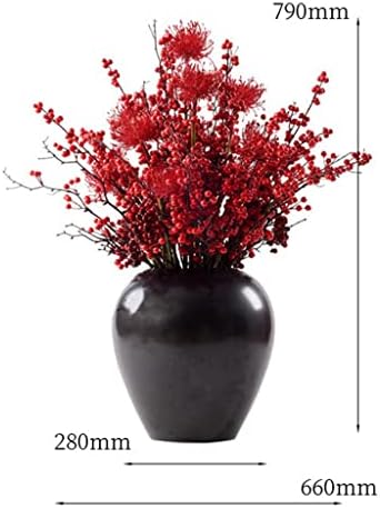 LDCHNH simulacija crvena voćna lonce cvjetna umjetnost Veliki bonsai kineski ukras za kinesko svjetlo