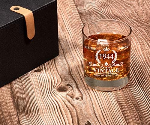Triwol 1944 79. rođendanski pokloni za muškarce, Vintage Whisky Glass 79 rođendanski pokloni
