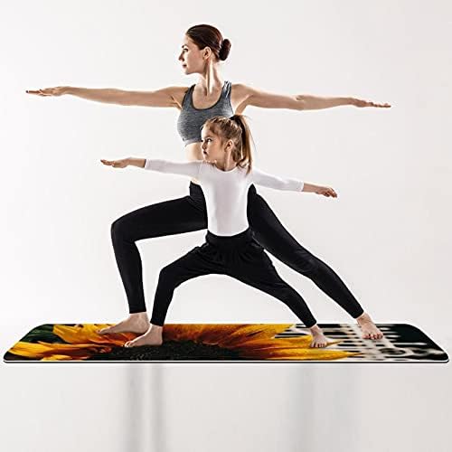 Siebzeh suncokret Floral Premium Thick Yoga Mat Eco Friendly Rubber Health & amp; fitnes Non Slip Mat za sve