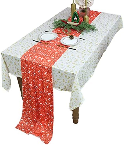 Dekika izvrsni božićni ukrasni pokloni, crvena božićna stolna zastava Božićni odmor kuhinjski