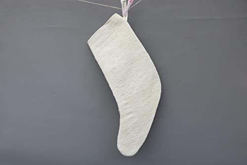 Sarikaya Jastuk Božićne čarape, Bijela čarapa, konoplje Božićne čarape, Kilim čarapa, Santa
