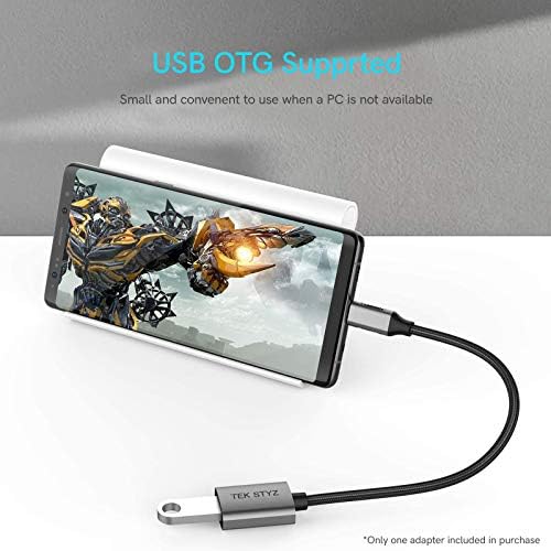 TEK STYZ USB-C USB 3.0 adapter kompatibilan je sa vašim ASUS ROG telefonom 5S OTG Type-C / PD muški