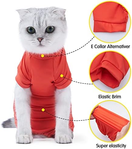 Yirtree Hirurško odijelo za mačku, uklapa se za malu mačinu srednje veličine, visoka elastičnost prozračna