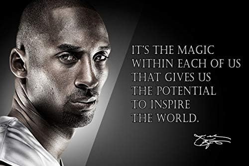 Kobe Bryant Poster Quote Crna Istorija Mjesec Posteri Los Angeles Lakers Quotes Košarka Sportski Dekor