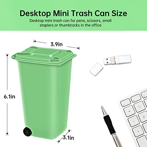 Goldblue 4pcs Mini rubnica kanta za smeće sa poklopcem, stolom za smeće smeće Organizator za smeće bin