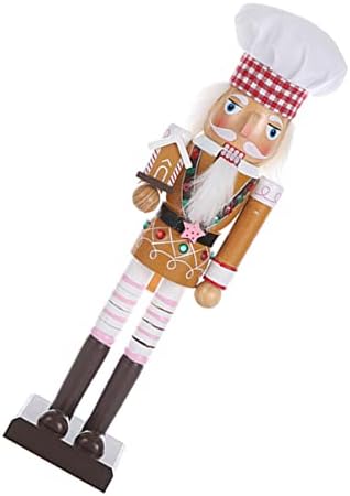 Gadpiparty 2kom drvena Božićna Orašara drvena Orašara dekoracija Božićna Orašara igračka Orašar lutka Ornament: