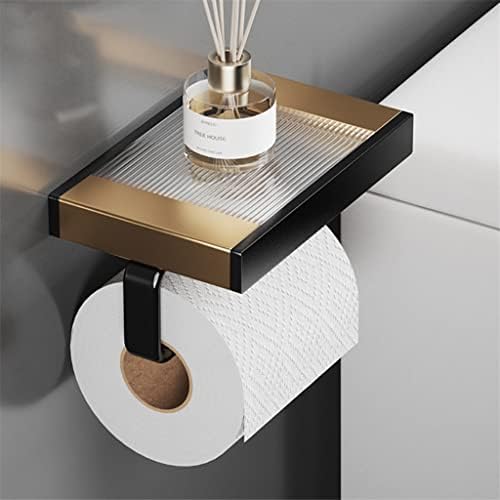 ZlxDP WC držač papira s policama Space aluminijski papir ručnik za ručnike za vuču za WC kupaonu
