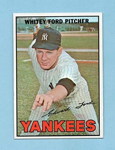 1967. topps 5 Whitey Ford New York Yankees bejzbol kartica NM - Bejzbol kartice za ploče