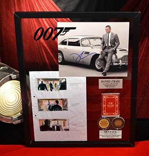 DANIEL CRAIG potpisan autogram, James Bond 007, Skyfall boja STORYBOARD, Acetate production Cel,